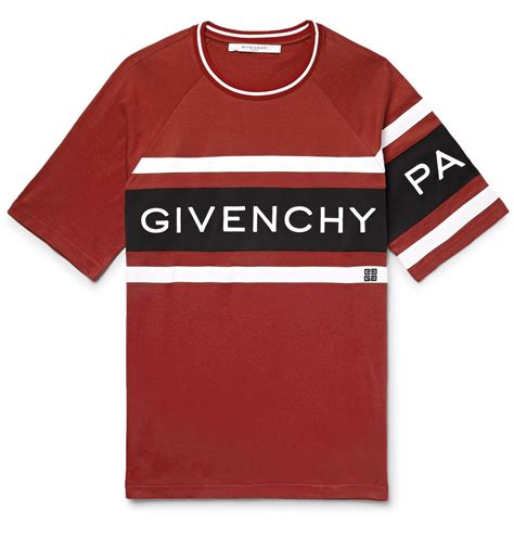 givenchy red t shidt|men's Givenchy t shirt sale.